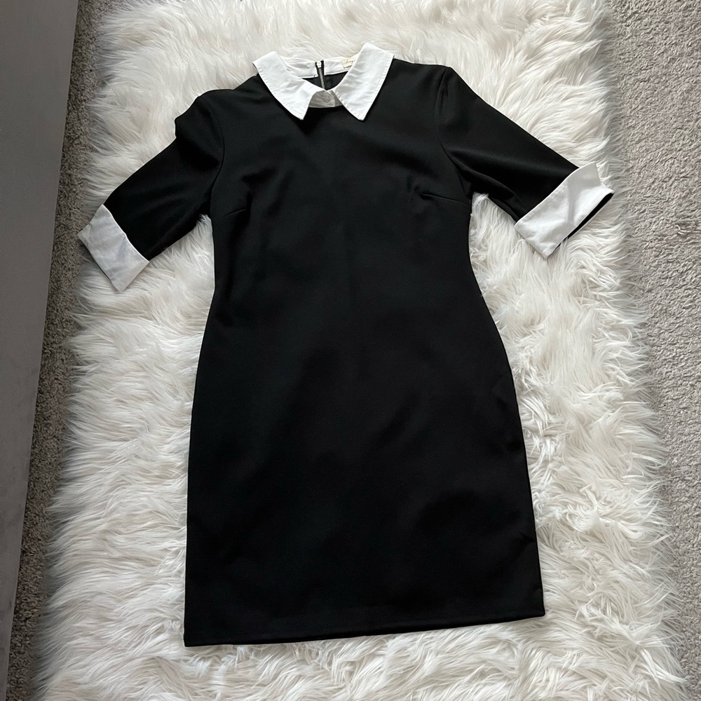 Black dress with collar - Wednesday